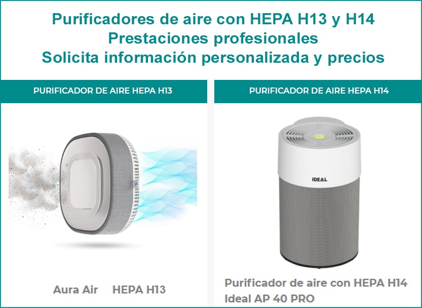 El Gobierno recomienda usar purificadores de aire con filtros HEPA contra  la covid - Provihostel